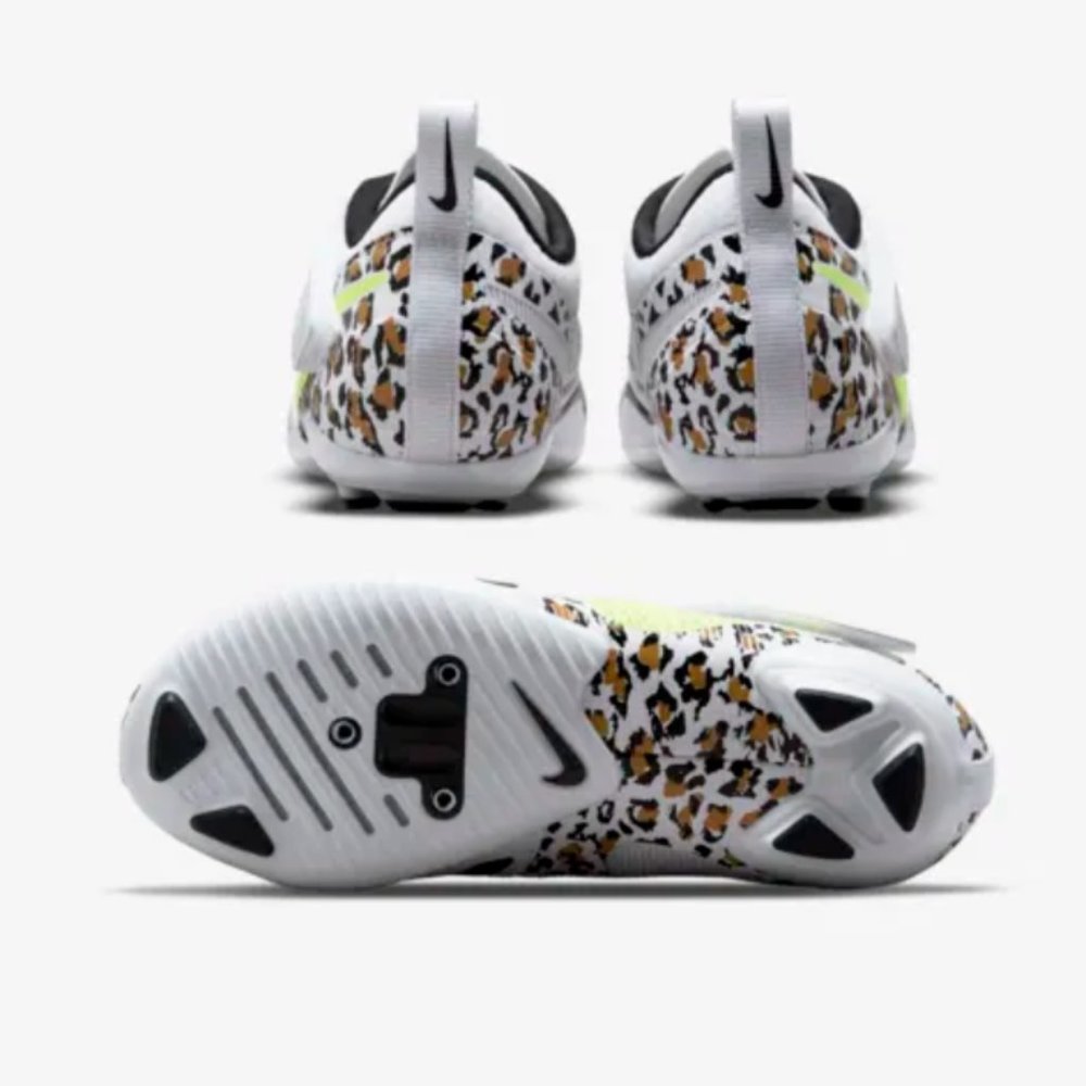 Sz 6.5,7,7.5 Women Nike SuperRep Cycle White Leopard Cycling Shoes CJ0775-177 - Picture 4 of 13